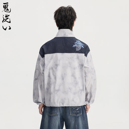 ONIARAI/鬼洗26春季新品鬼洗常青松老鹰牛仔拼接轻薄外套 B340256 商品图1