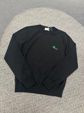 中性款四叶草logo卫衣he010