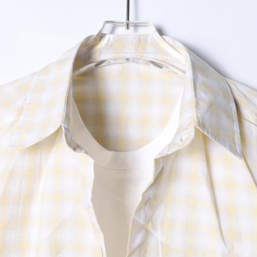 SDSA男装2026新款高贵轻奢韩版复古撞色格纹假两件长袖衬衫百搭 商品图1