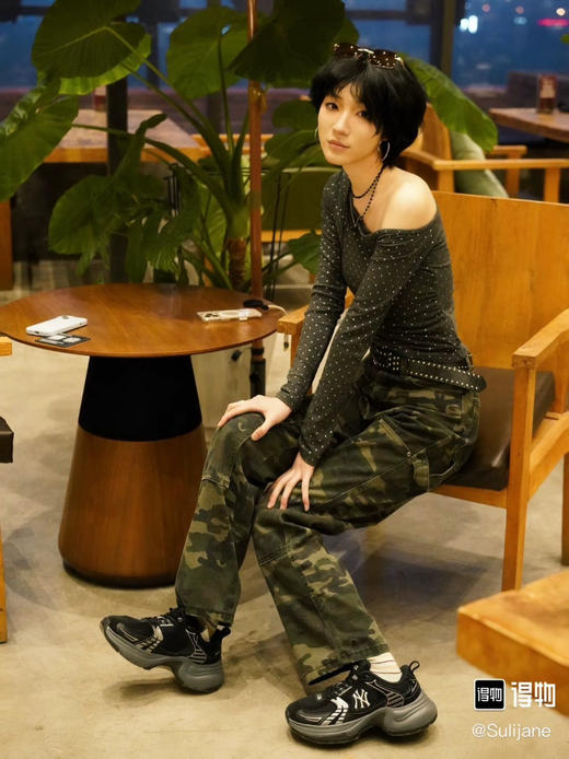 39-2  潮牌 女款舒适时尚厚底增高 网面 运动鞋 老爹鞋 我穿37 运动鞋码数选 商品图6