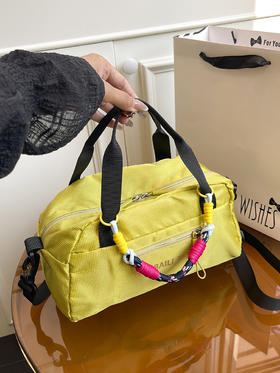 雀说尼龙防水新款撞色提绳手提包单肩包斜挎包 波士顿包ALW2014