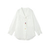 谜底白衬衣中袖2026年夏季新品翻领刺绣清新通勤衬衫女262MC0607 商品缩略图4