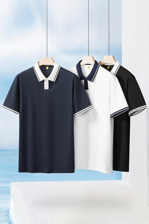 【DG】大依优型大码男装夏季翻领POLO衫短袖T恤棉质商务休闲透气上衣 商品图5