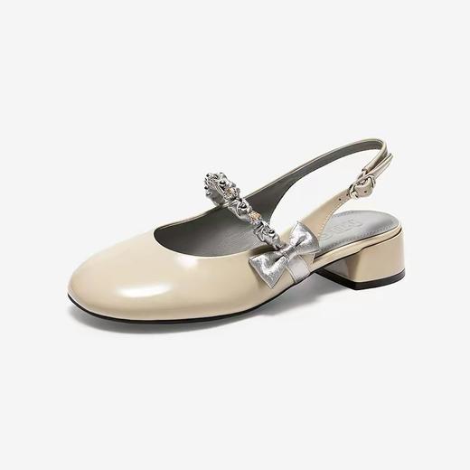 BF楼MIO米奥2026春季新款圆头粗跟T字带玛丽珍鞋蝴蝶结甜美风浅口单鞋吊牌价1298现价1168 商品图2