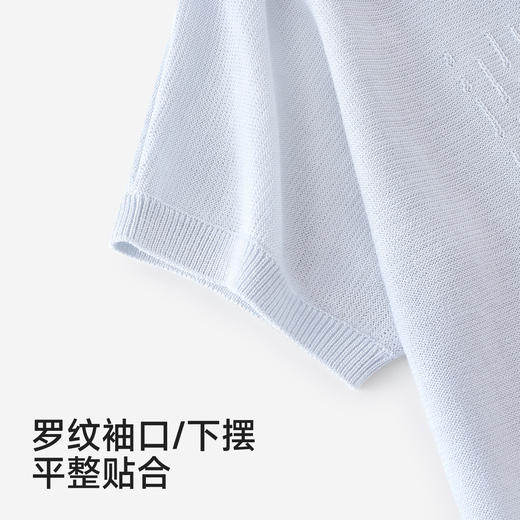 【高定系列】英氏儿童衣服男童短袖T恤女童夏季圆领桑蚕丝上衣 商品图3