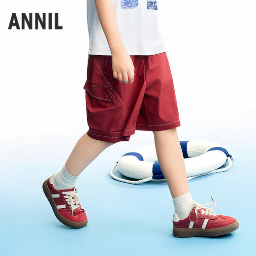 【实体店同款】男童全腰梭织中裤夏季新款安奈儿童装AB626153 商品图1