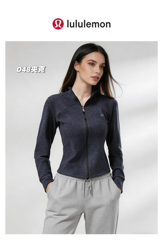 一包2件装！lulu2026开春新款羊毛蚕丝女士夹克外套 商品图1