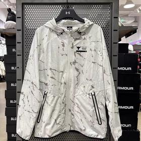 安德玛229.9元 春夏秋三季Project Rock强森男子印花夹克484620-KD