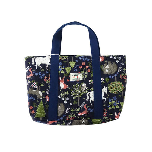 HUJI祤集Sneaky中号手提包插画动物系列 商品图0