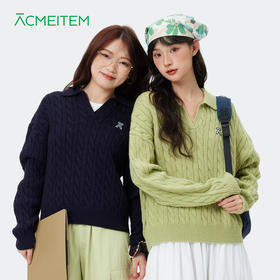 【出游季特惠-春夏新品】ACMEITEM爱棵米-女士半开襟毛衫GAH2770116A