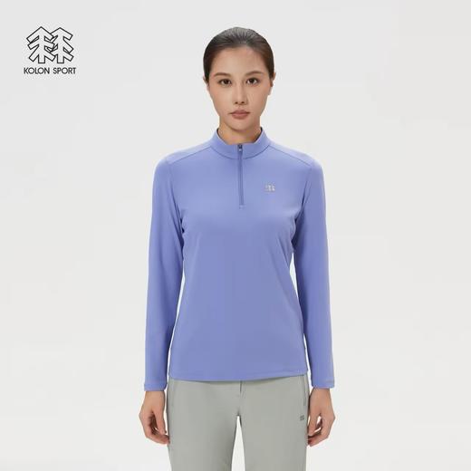 可隆户外休闲衣女士微拉绒半拉链长袖T恤 商品图0