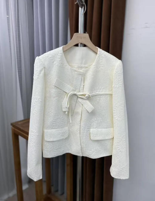 原单新款重磅提花设计师款小香风外套 商品图0