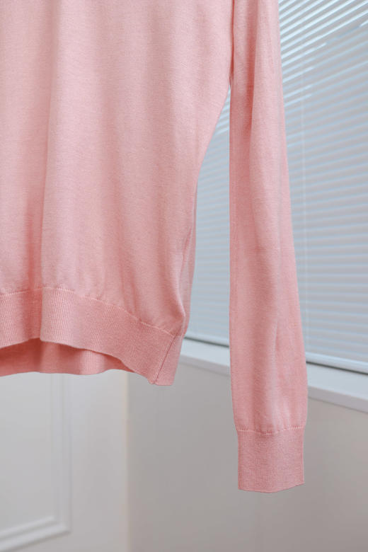 老钱暖调|简约交叉V领羊绒衫 商品图5