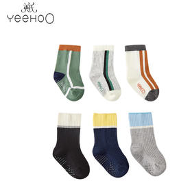 英氏秋冬新款加厚中筒袜3双装5A抑菌YIWBJ32137A