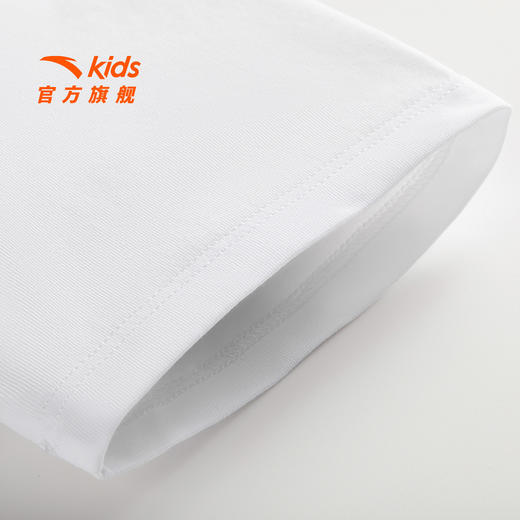 精英文化系列安踏儿童女童针织短袖衫2026年夏季新中大童修身T恤362628608 商品图3