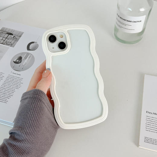 【硅胶❗防摔】ins风大波浪适用苹果17pro透明壳13/14气囊防摔二合一16E手机壳15。xa 商品图3