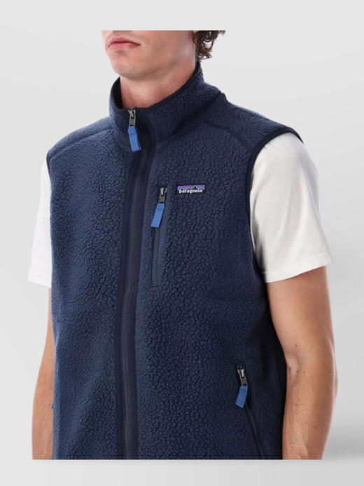 8塔 Pi1e 系列 立领 羊羔绒 抓绒马甲背心。 BX078 商品图1