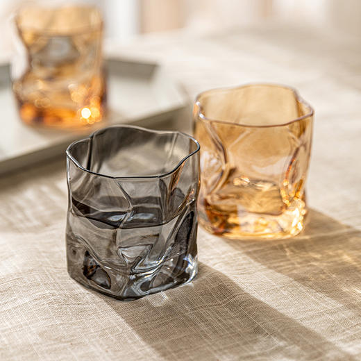摩登主妇玻璃杯威士忌酒杯高级感洋酒杯子日式喝酒杯ins风啤酒杯 商品图2