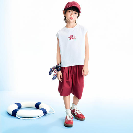【实体店同款】男童背心套装夏季新款安奈儿童装AB622129 商品图3