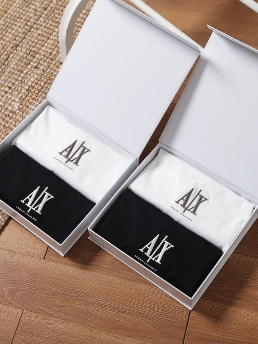 阿玛尼礼盒春夏男士纯棉宽松刺绣圆领薄T恤上衣内搭 MD 341729 商品图1