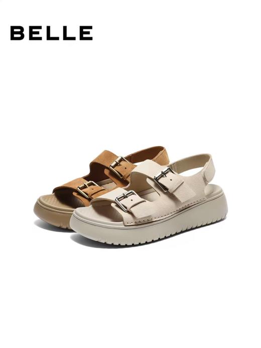 BF楼百丽复古厚底运动勃肯凉鞋女2026夏季新款透气休闲凉鞋子F4S1DBL6 商品图0