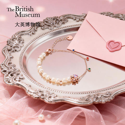 大英博物馆 欧洲文化艺术系列 粉色梦境 磁吸可开合两戴项链  粉色梦境珍珠手链 商品图5