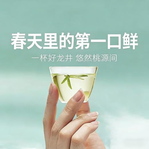 【明前龙井茶】尝鲜！开春头采嫩芽，鲜爽十足。一杯好龙井，悠然桃源间。 商品图0