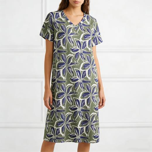 【mix relax系列】舒雅女短袖连衣裙32S棉莫代尔单面  50%棉50%莫代尔  150g/m2   31/26396D 商品图7