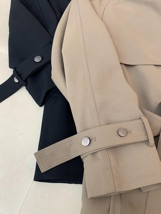 【高品质私服】【ZZ经典棕色英伦休闲风衣】面料柔韧垂感斜纹，触感如丝缎般柔滑G1529-CC【无标出货 介意慎拍】 商品图7