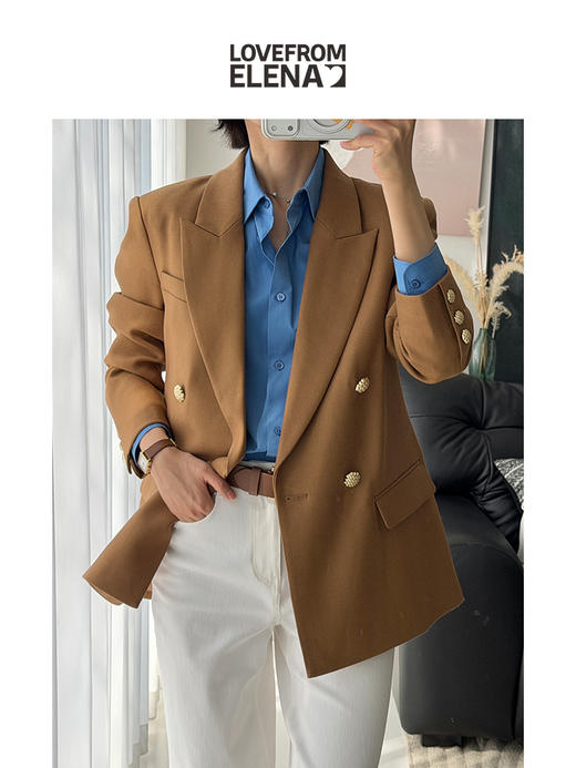 「经典回归」进口匹马棉 法式蓝 微廓形简约衬衫 商品图4