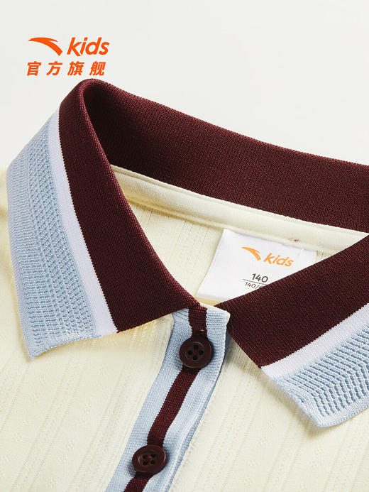 【精英文化】安踏儿童女大童潮流系列夏季编织衫362628106 商品图2