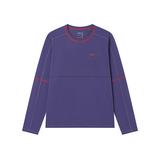 CryingCenter 海洋印花简约撞色线长袖T恤 凉感速干运动跑步衣 商品图4