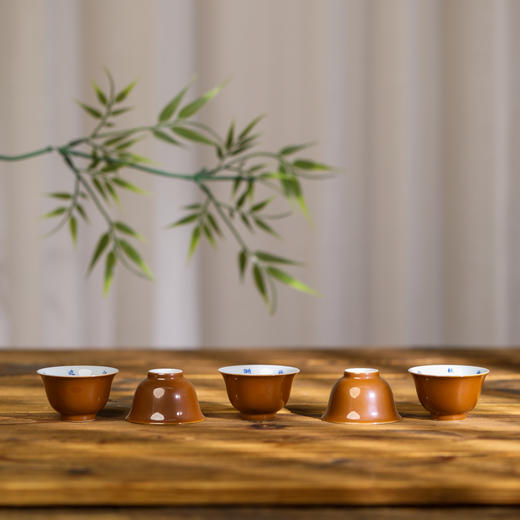 【忘言】 茶釉套杯 曰何文人器 商品图2