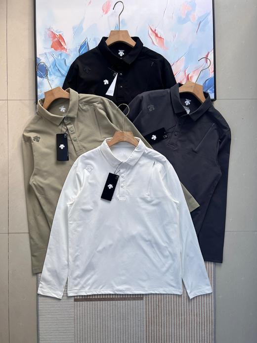 点此购买 迪桑特春秋季男士经典款长袖Polo衫 kad 341721 商品图0