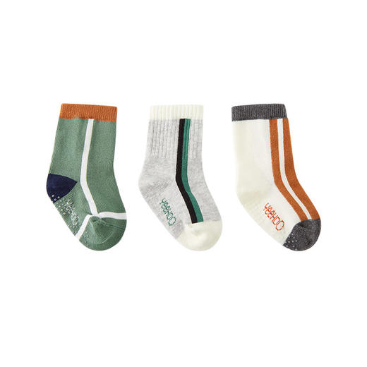 英氏秋冬新款加厚中筒袜3双装5A抑菌YIWBJ32137A 商品图1