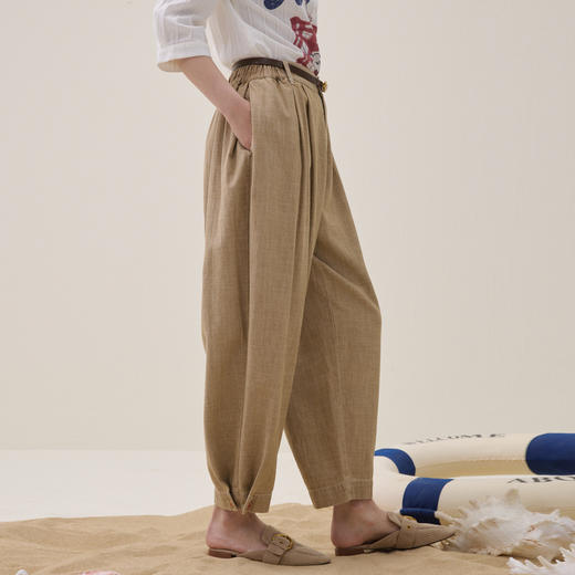 谜底萝卜裤牛仔裤九分裤2026夏季新品复古洗水造型感女262MJ0682 商品图1