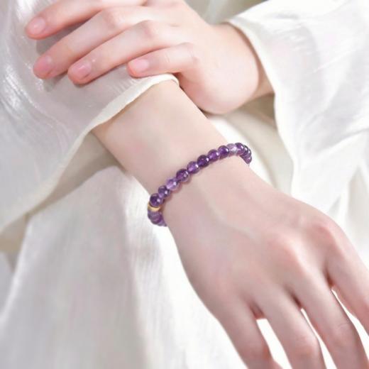 「紫韵凝光」紫水晶手链 招米米 九紫离火 时尚百搭 原创设计 商品图1