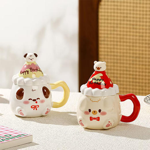 400ml萌宠派对帽陶瓷杯-纪念日百货门店同款169295019 商品图4