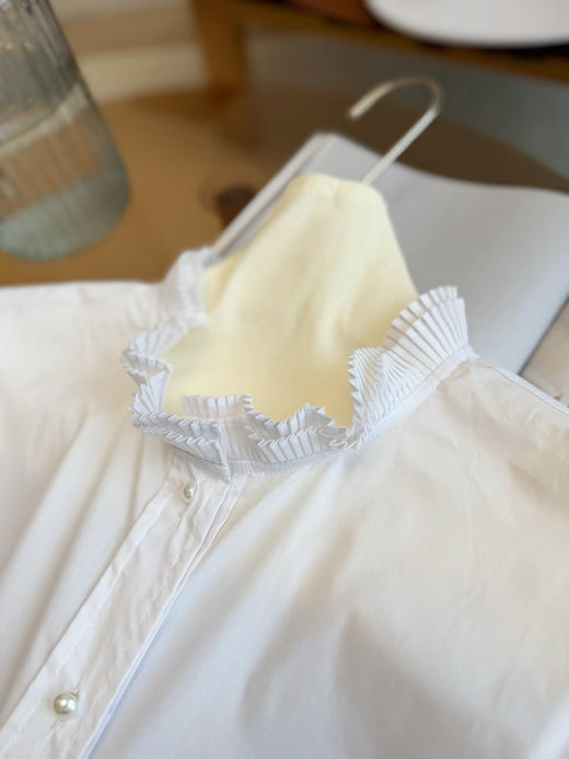 法式维多利亚风|品牌订单工艺100% 府绸长绒棉白衬衫 商品图5