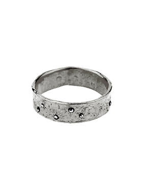 momoko｜6mm Moon Crater Ring with Marcaiste [ 马克赛石戒指 金 / 银 ]