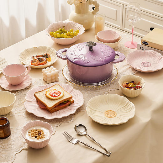 摩登主妇2026新款高颜值乔迁搬家新婚结婚订婚礼物碗碟盘套装 商品图3