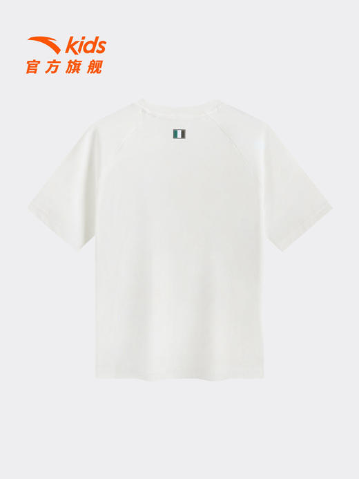 精英文化安踏儿童短T男大童针织短袖衫2026夏新款舒男孩潮流T恤T 352628112 商品图4