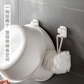 免打孔脸盆架卫生间盆子收纳架餐厨脸盆收纳挂钩盆架粘钩壁挂式