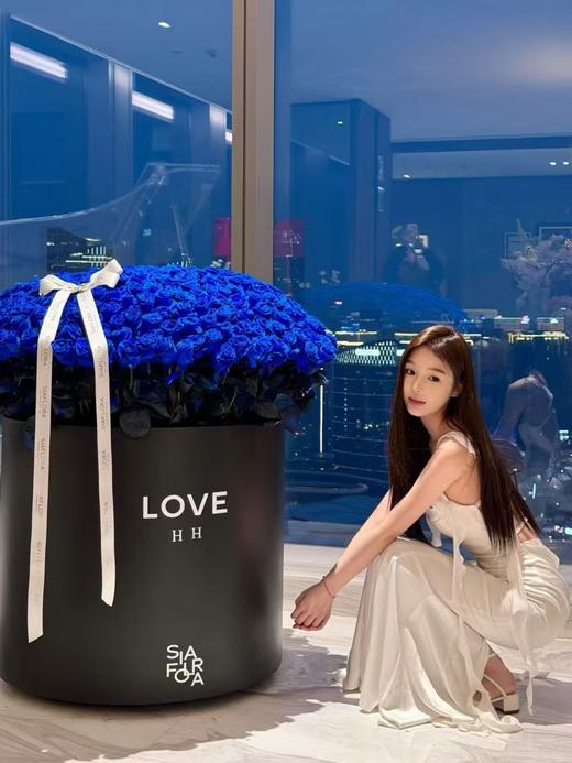 厄瓜多尔进口玫瑰TIN DEEP BLUE  VELVET蓝色天鹅绒Jennie同款蓝丝绒10支 商品图5