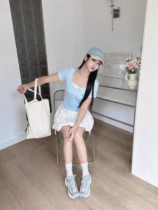 39-2  潮牌 女款舒适时尚厚底增高 网面 运动鞋 老爹鞋 我穿37 运动鞋码数选 商品图8