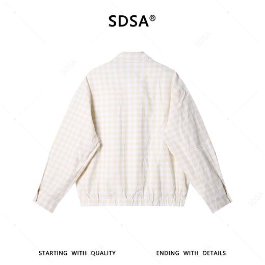 SDSA男装2026新款高贵轻奢韩版复古撞色格纹假两件长袖衬衫百搭 商品图4