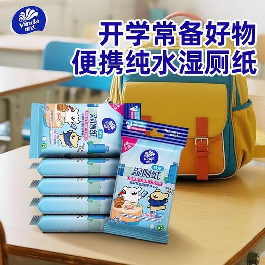 维达便携湿厕纸   10片1包成人厕所湿巾洁厕巾擦屁股湿纸1.61 商品图1