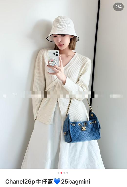 香奈儿 26P系列 25bag mini牛仔蓝 商品图3