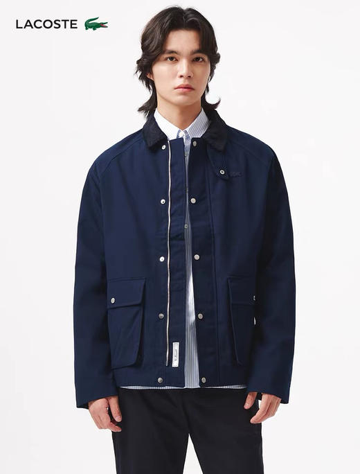 正品鳄鱼LAC*STE小标翻领夹克外套030901 商品图1