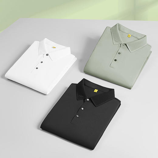 【DG】大依优型大码男装夏季翻领POLO衫短袖上衣纯色商务休闲百搭T恤300 商品图4